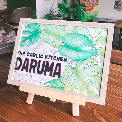 モンステラの絵